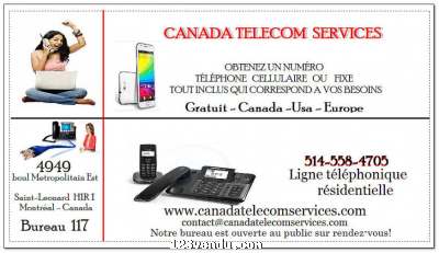 Annonces classees img:preview Services cellulaire illimités au Canada et Usa 25$